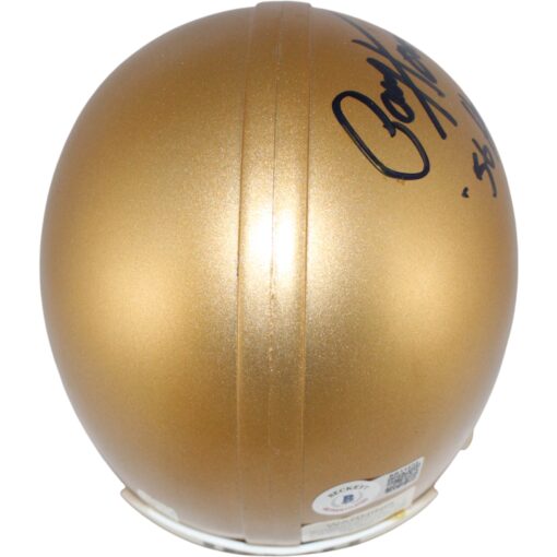 Paul Hornung Autographed Notre Dame Irish VSR4 Mini Helmet Heisman Beckett 52740