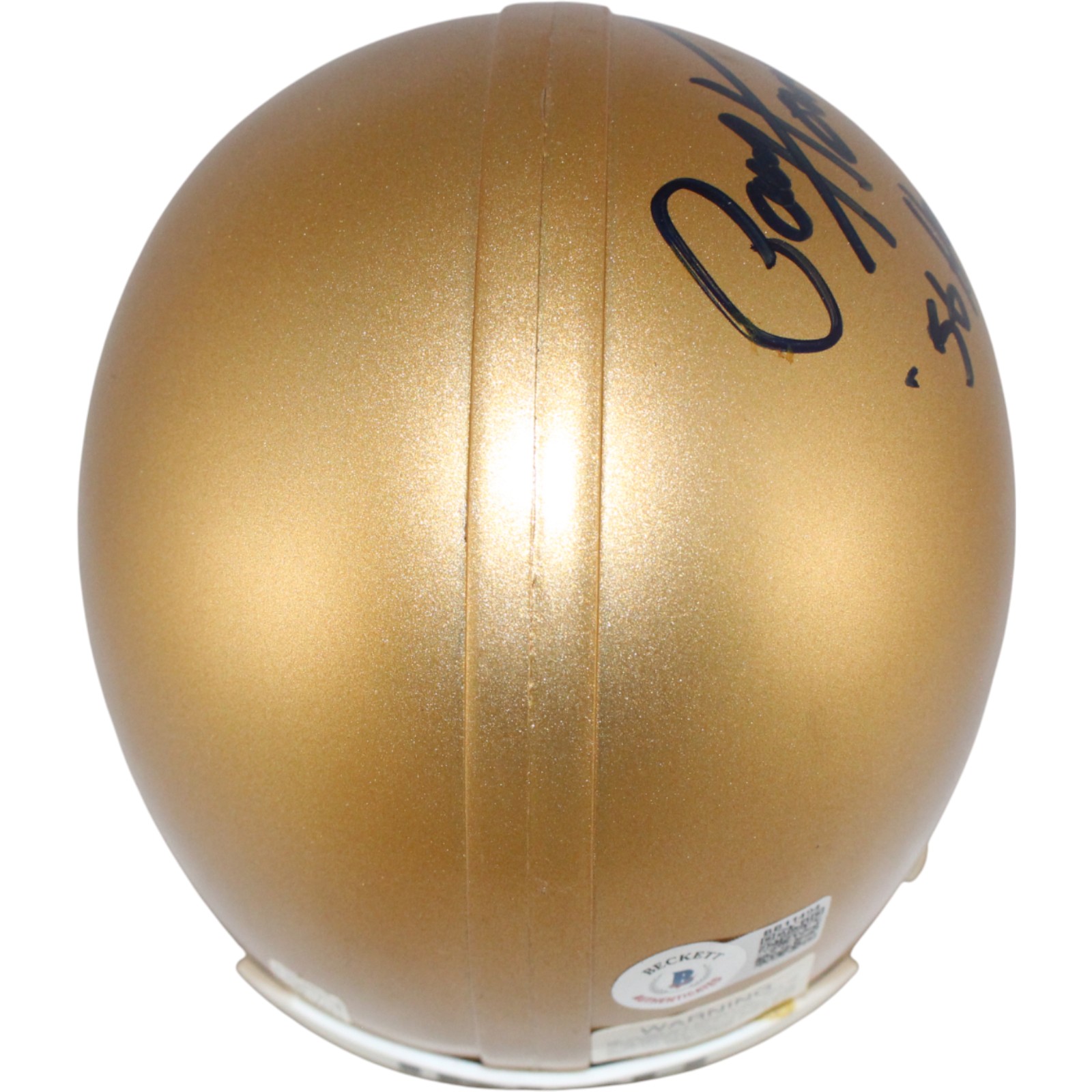 Paul Hornung Autographed Notre Dame Irish VSR4 Mini Helmet Heisman Beckett 52740 3 Paul Hornung Autographed Notre Dame Irish VSR4 Mini Helmet Heisman Beckett 52740
