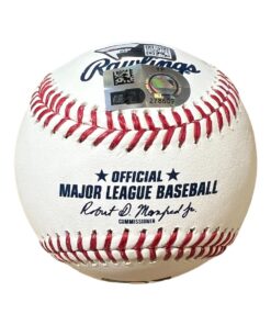 Rhys Hoskins Autographed ROMLB Baseball Philadelphia Phillies Fanatics