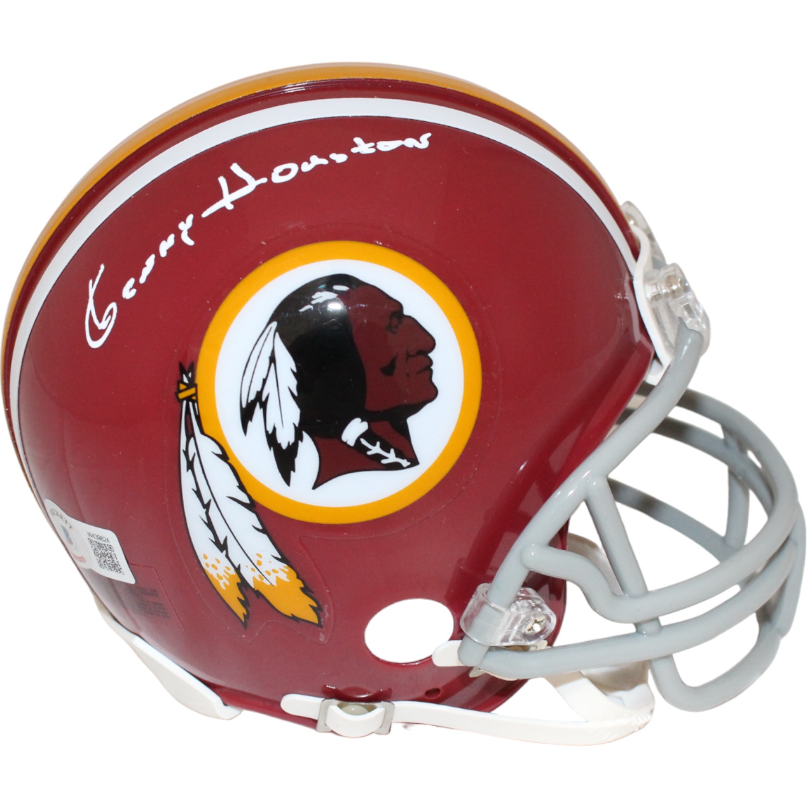 Kenny Houston Signed Washington Redskins TB Mini Helmet Beckett