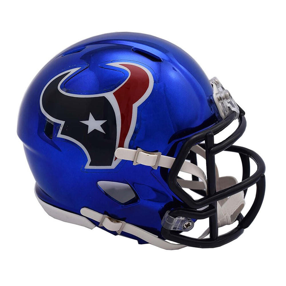 Houston Texans Chrome Speed Mini Helmet New In Box 19183