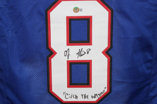 OJ Howard Signed Pro Style Blue XL Jersey Circle the Wagons Beckett