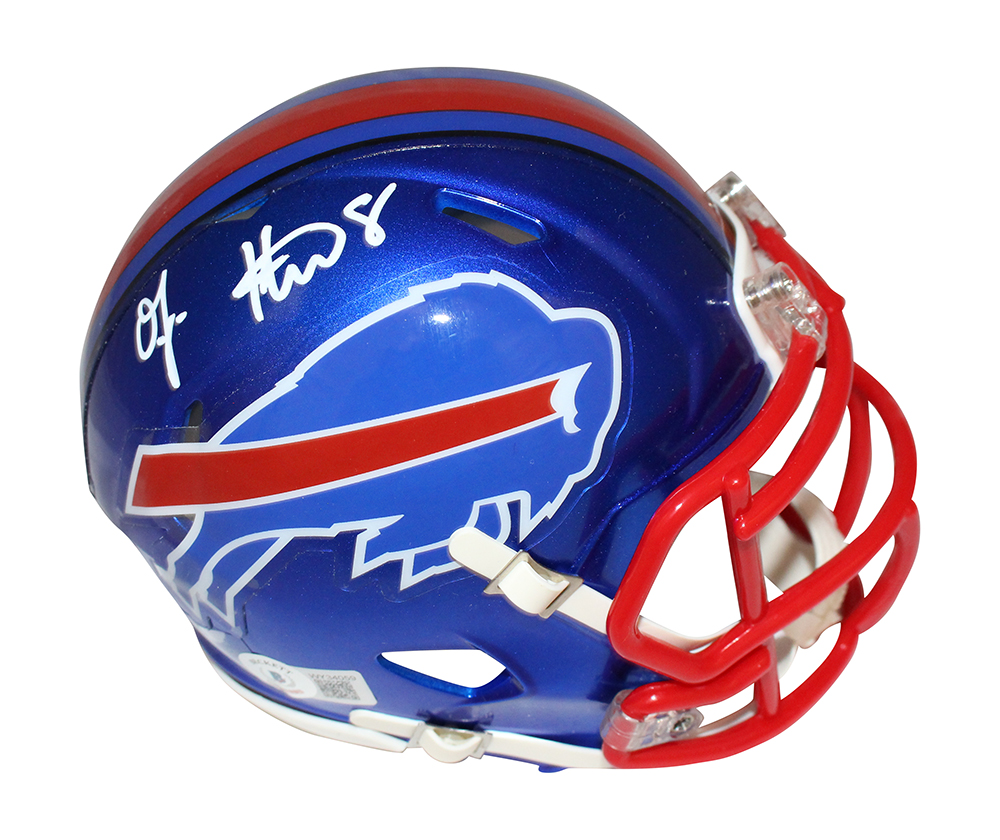 Oj Howard Autographed/Signed Buffalo Bills Flash Mini Helmet Beckett