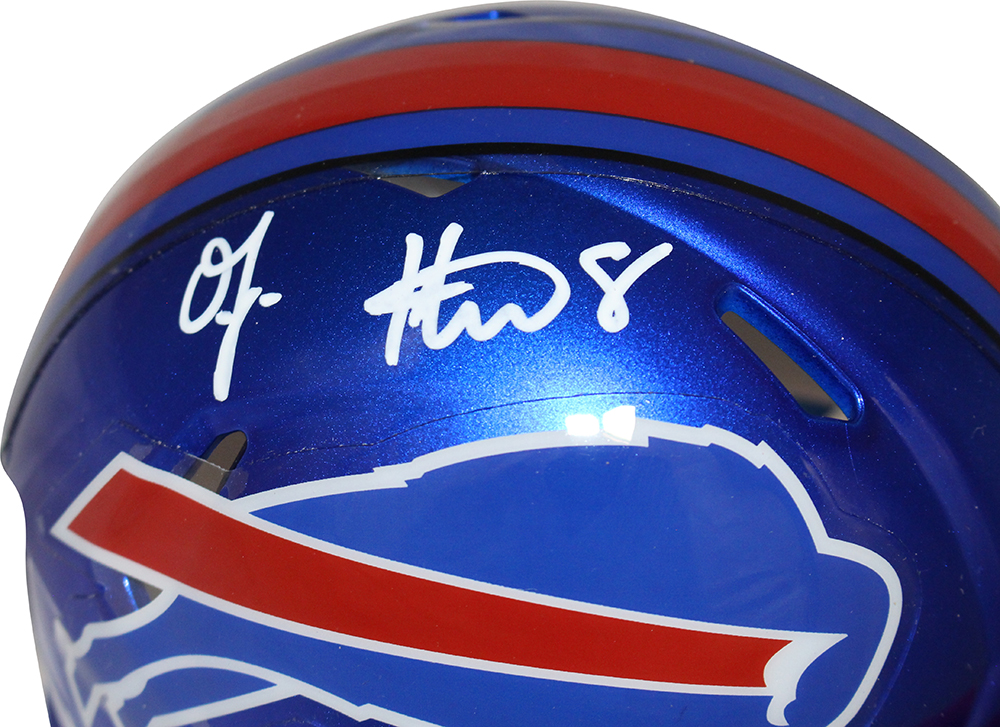 Oj Howard Autographed/Signed Buffalo Bills Flash Mini Helmet Beckett