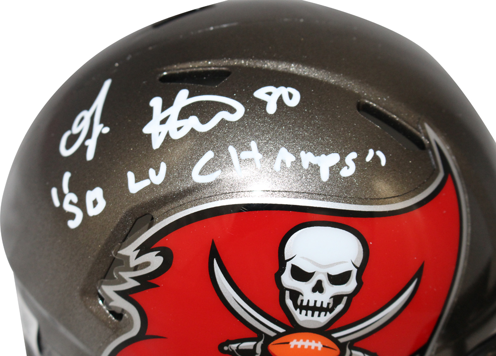 Oj Howard Signed Tampa Bay Buccaneers SB Champs Mini Helmet Beckett