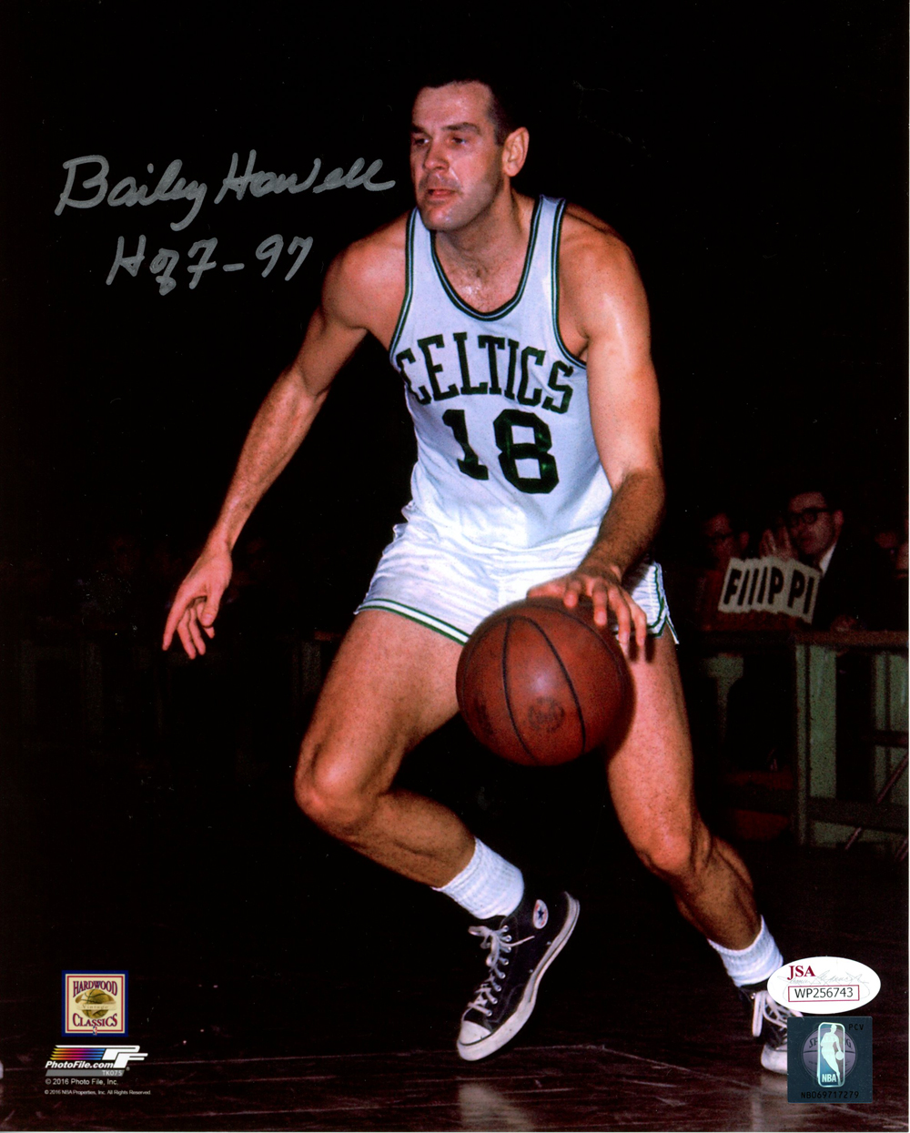 Bailey Howell Autographed/Signed Boston Celtics 8x10 Photo HOF JSA