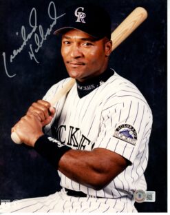Trenidad Hubbard Autographed/Signed Colorado Rockies 8x10 Photo Beckett 55880