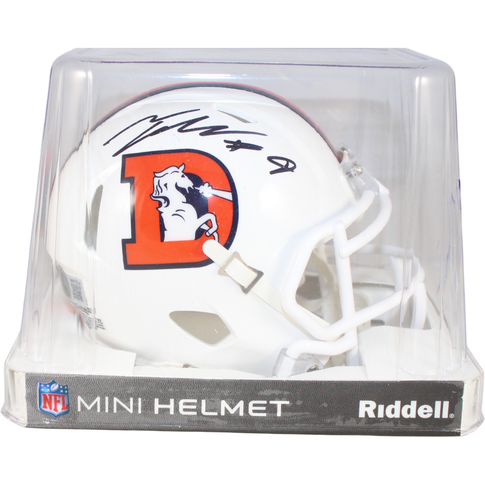 Talanoa Hufanga Autographed Denver Broncos 23 Alt Mini Helmet Beckett WIT 53452