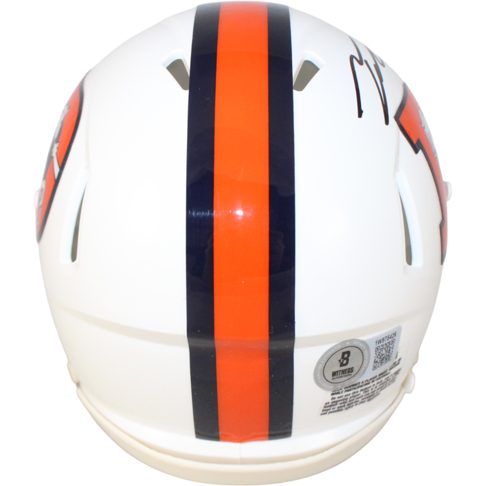 Talanoa Hufanga Autographed Denver Broncos 23 Alt Mini Helmet Beckett WIT 53452 3 Talanoa Hufanga Autographed Denver Broncos 23 Alt Mini Helmet Beckett WIT 53452