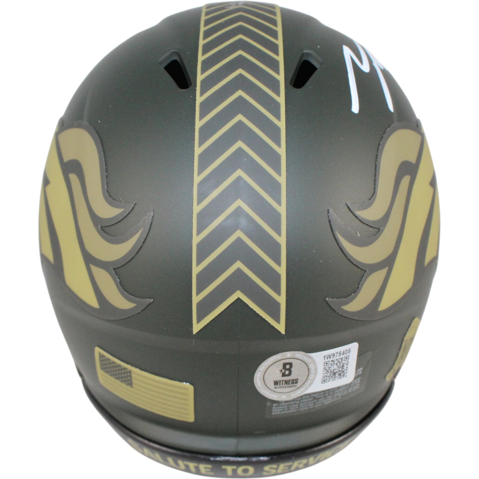 Talanoa Hufanga Autographed Denver Broncos 25 STS Mini Helmet Beckett WIT 53450 3 Talanoa Hufanga Autographed Denver Broncos 25 STS Mini Helmet Beckett WIT 53450