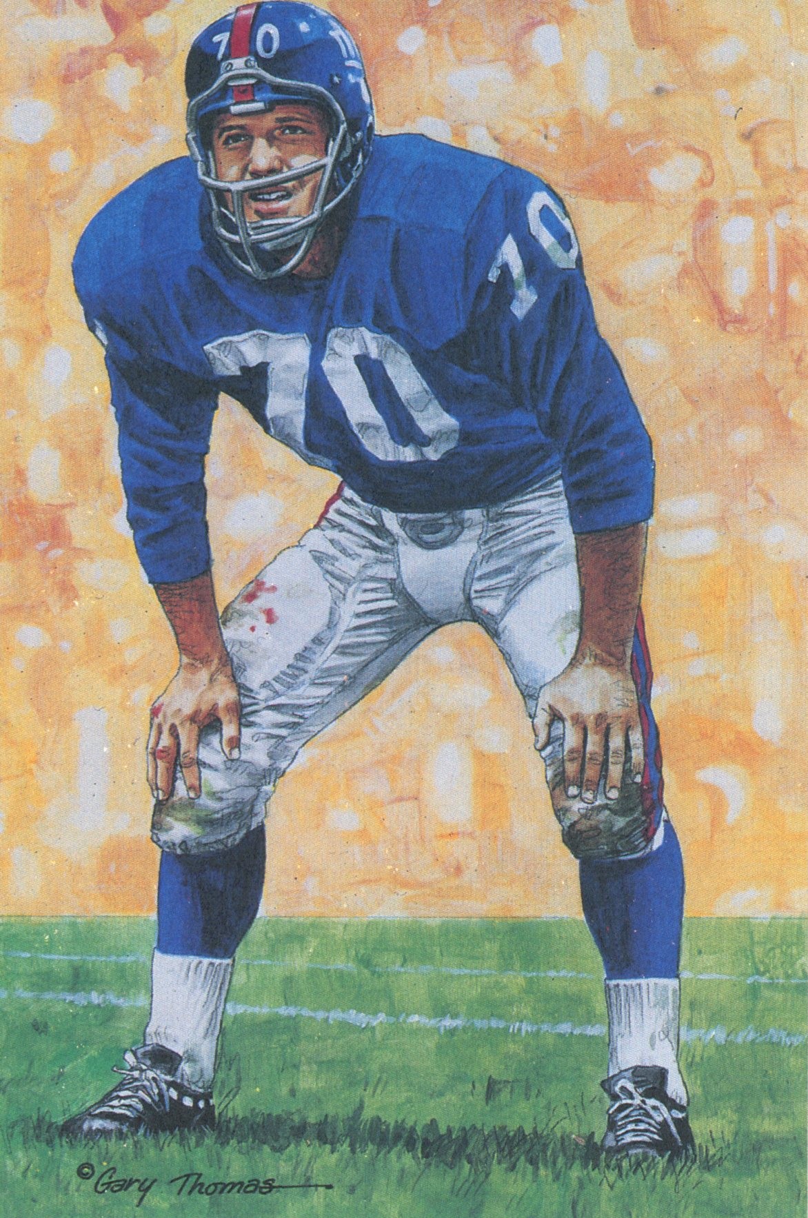 Sam Huff New York Giants Goal Line Art Card Series 1 No Sam Huff New York Giants Goal Line Art Card Series 1 No. 16 LE /5000 58091