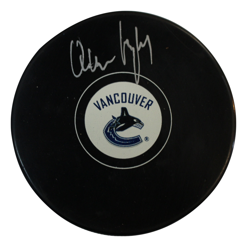 Quinn Hughes Autographed Vancouver Canucks Hockey Puck Fanatics