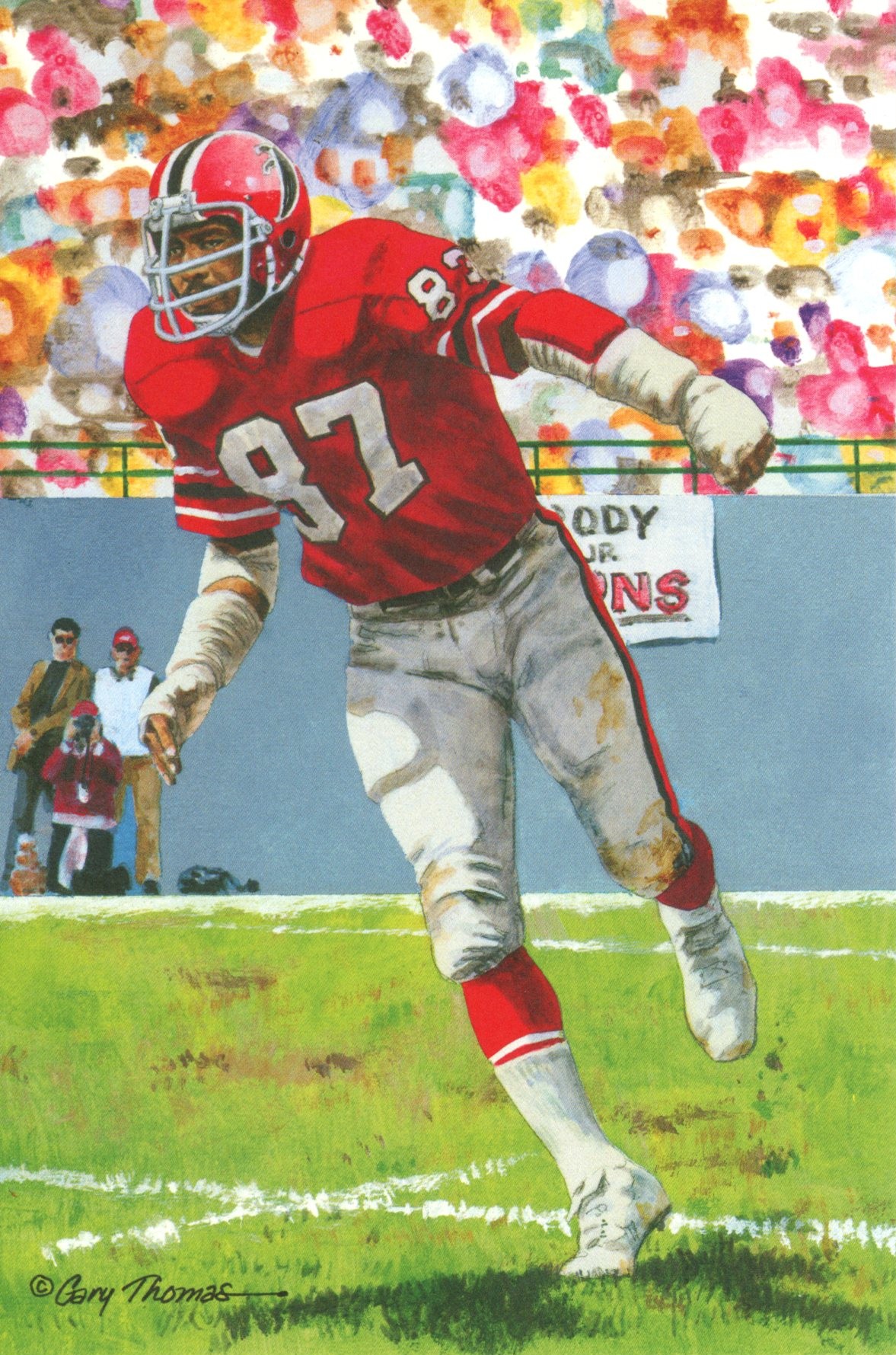 Claude Humphrey Atlanta Falcons Goal Line Art Card Class of 2014 58092 1 Claude Humphrey Atlanta Falcons Goal Line Art Card Class of 2014 58092