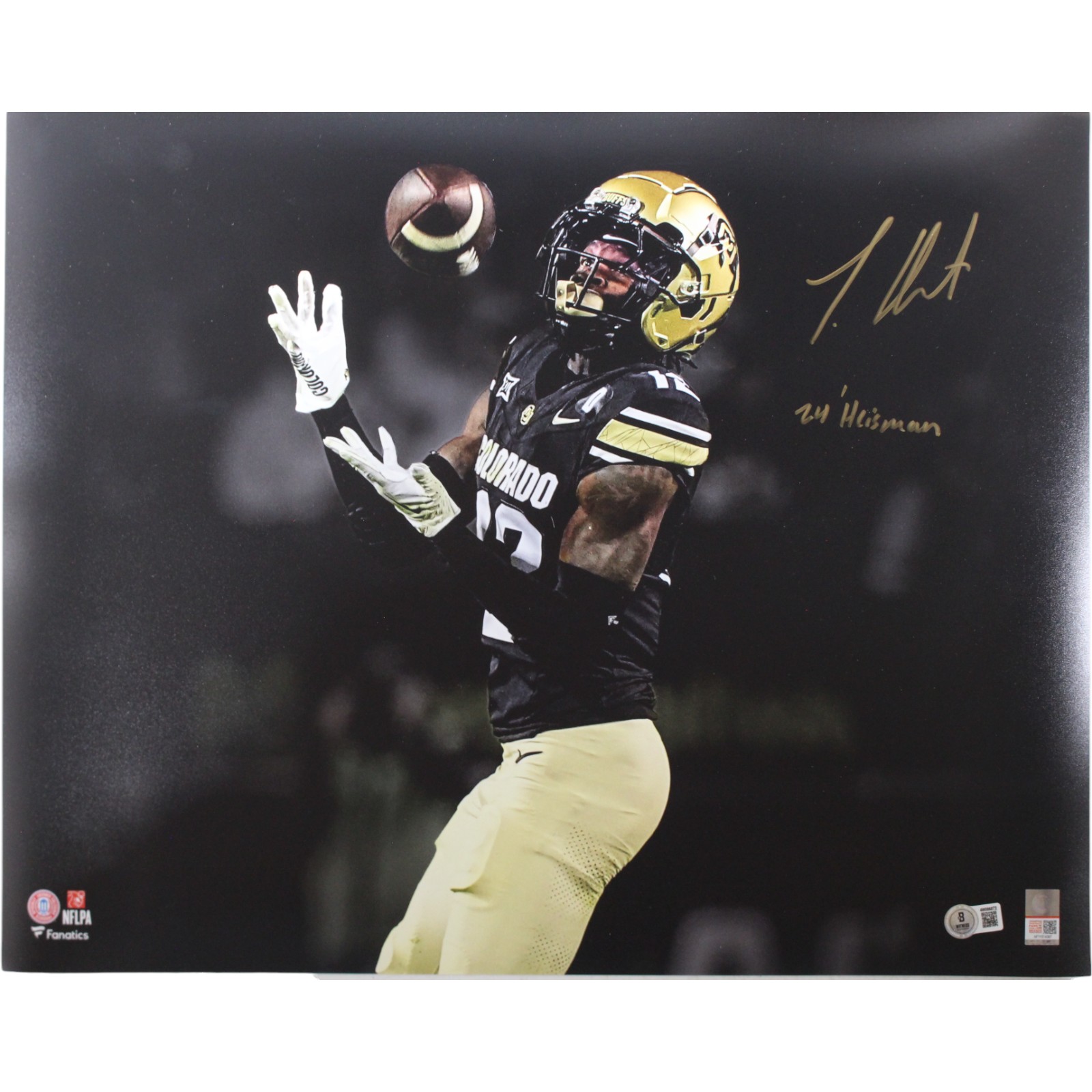 Travis Hunter Autographed Colorado Buffaloes 16x20 Photo Heisman Beckett 53360 1 Travis Hunter Autographed Colorado Buffaloes 16x20 Photo Heisman Beckett 53360