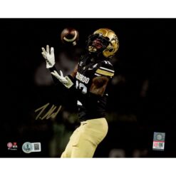 Travis Hunter Autographed Colorado Buffaloes 8x10 Photo Beckett Witness 53348