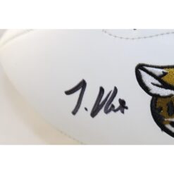 Travis Hunter Signed Jacksonville Jaguars Logo Football Beckett Witness 57951