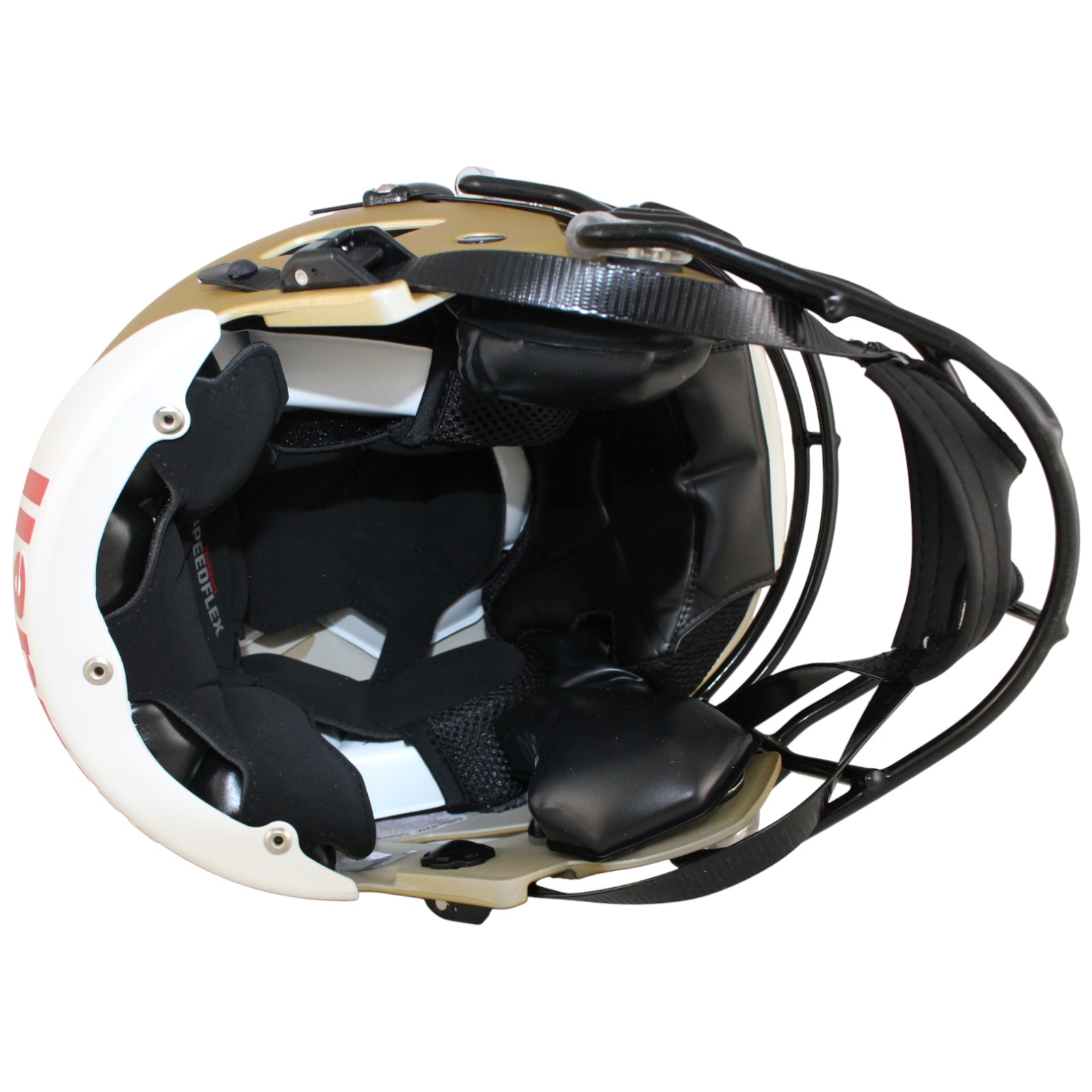 Travis Hunter Autographed Colorado Buffaloes Gold SpeedFlex Helmet Beckett 53372 7 Travis Hunter Autographed Colorado Buffaloes Gold SpeedFlex Helmet Beckett 53372