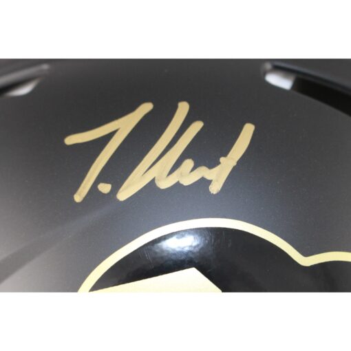 Travis Hunter Signed Colorado Buffaloes Pro Helmet Heisman Beckett Witness 51408