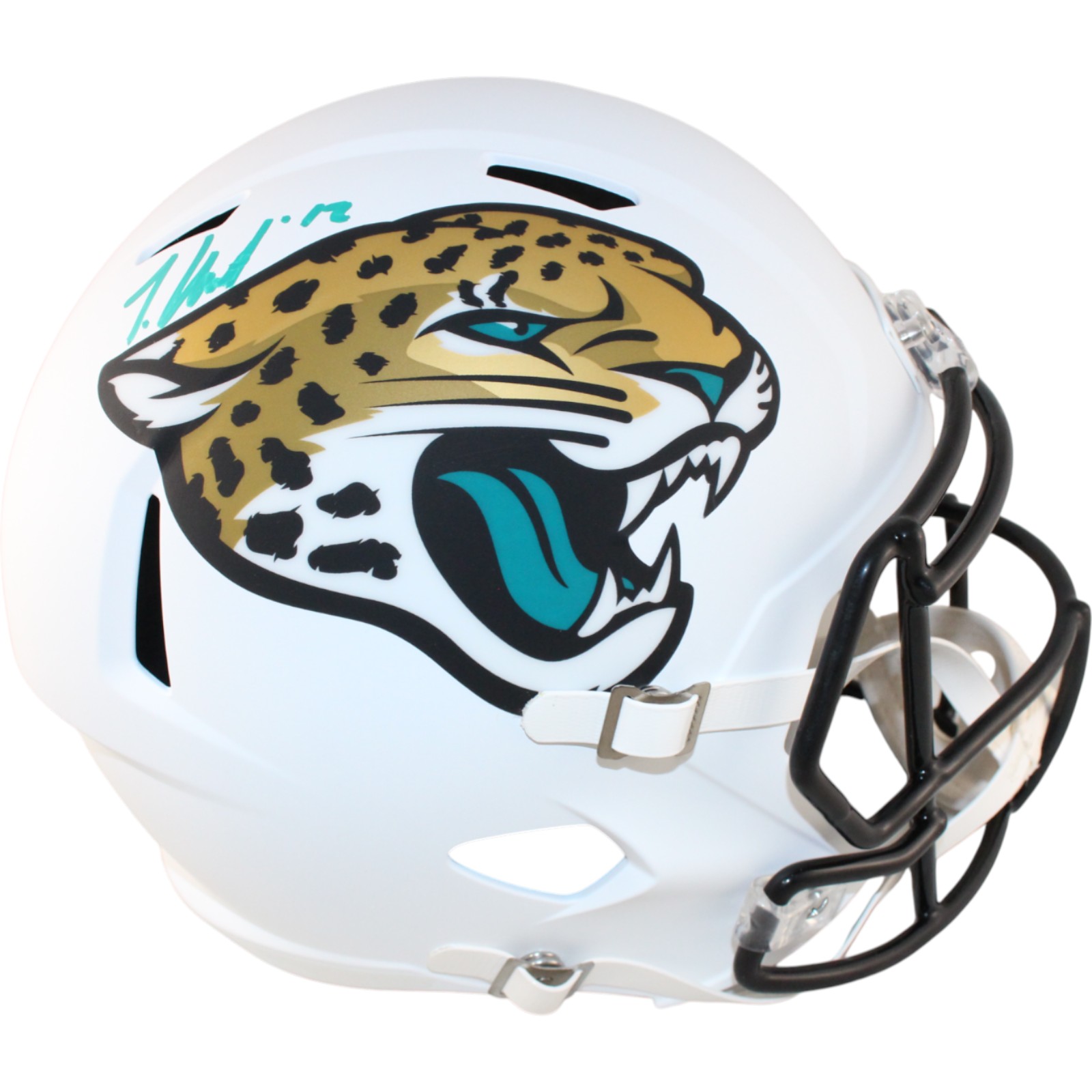 Travis Hunter Signed Jacksonville Jaguars F/S Alt Helmet Beckett Witness 51410