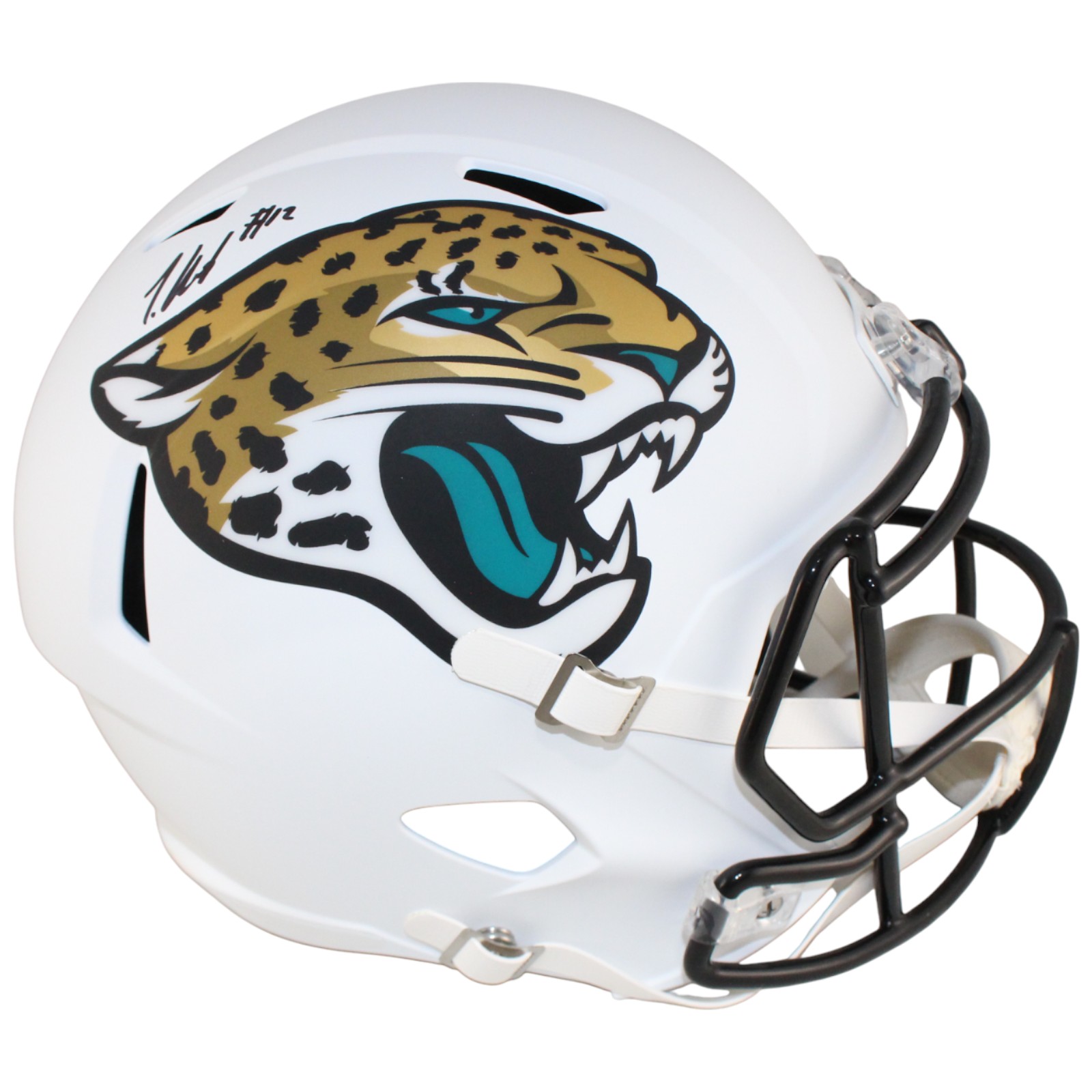Travis Hunter Autographed Jacksonville Jaguars F/S 24 Alt Helmet Beckett W 53364