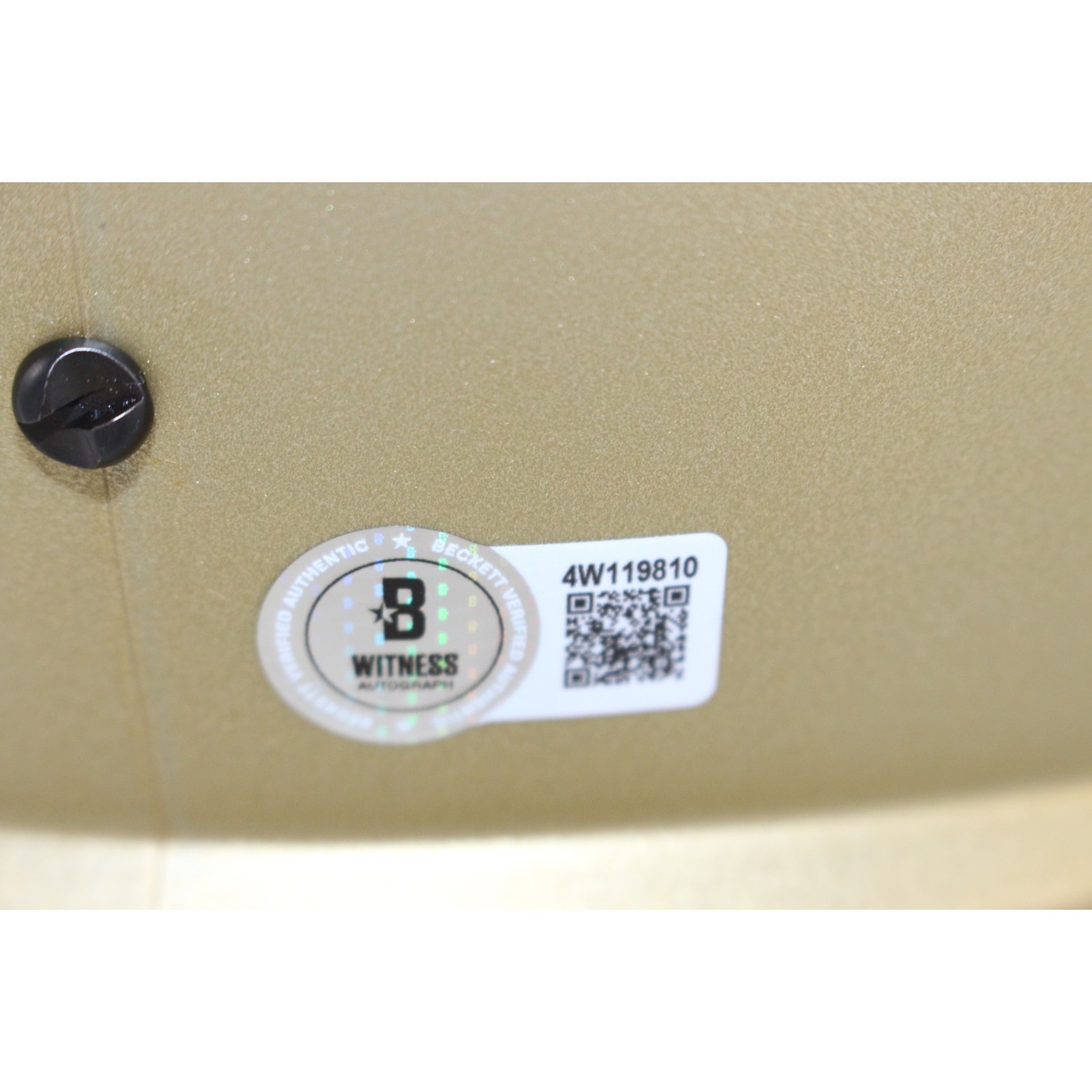 Travis Hunter Autographed Colorado Buffaloes F/S Gold Helmet Beckett W 53366 4 Travis Hunter Autographed Colorado Buffaloes F/S Gold Helmet Beckett W 53366