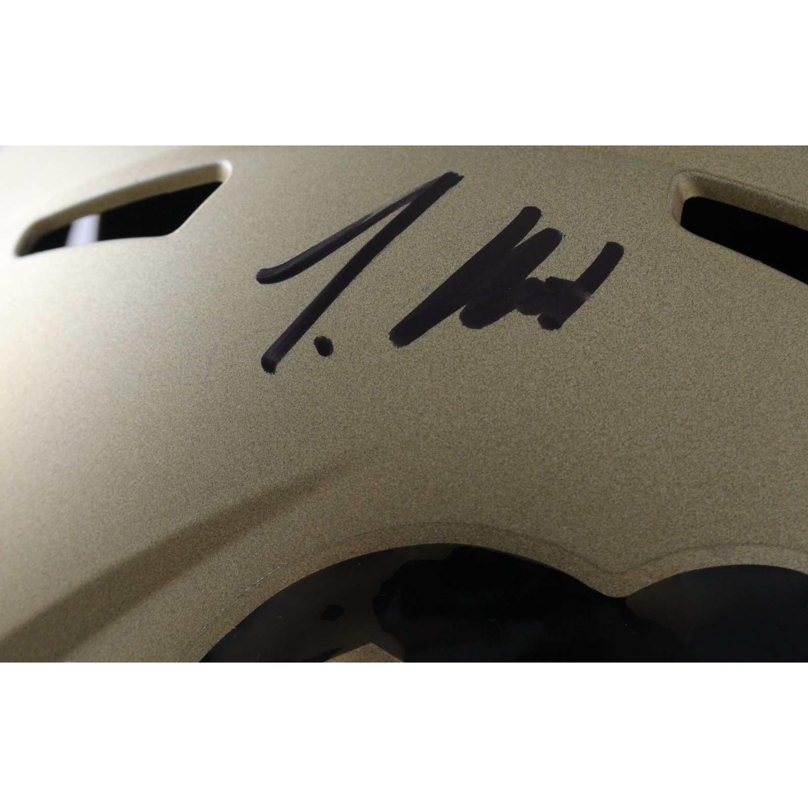Travis Hunter Autographed Colorado Buffaloes F/S Helmet Beckett Witness 57948 2 Travis Hunter Autographed Colorado Buffaloes F/S Helmet Beckett Witness 57948