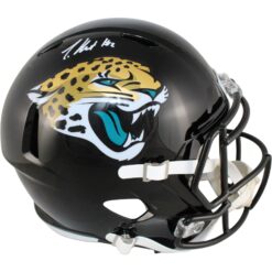 Travis Hunter Autographed Jacksonville Jaguars F/S Helmet Beckett Witness 53362