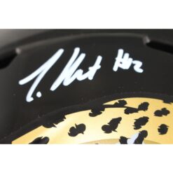 Travis Hunter Autographed Jacksonville Jaguars F/S Helmet Beckett Witness 53362