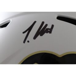 Travis Hunter Autographed Colorado Buffaloes F/S White Helmet Beckett WIT 57949
