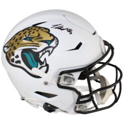 Travis Hunter Signed Jacksonville Jaguars 24 Alt SpeedFlex Helmet Beckett 53373