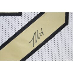 Travis Hunter Autographed College Style Sz XL White Jersey Beckett Witness 57953