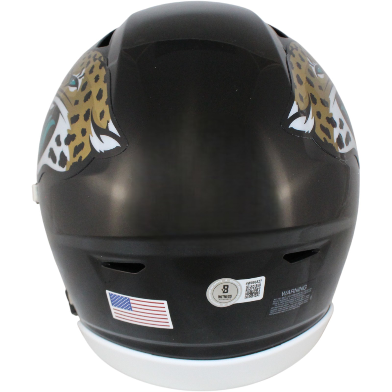 Travis Hunter Signed Jacksonville Jaguars Mid-Size Midi Helmet Beckett W 53328 3 Travis Hunter Signed Jacksonville Jaguars Mid-Size Midi Helmet Beckett W 53328