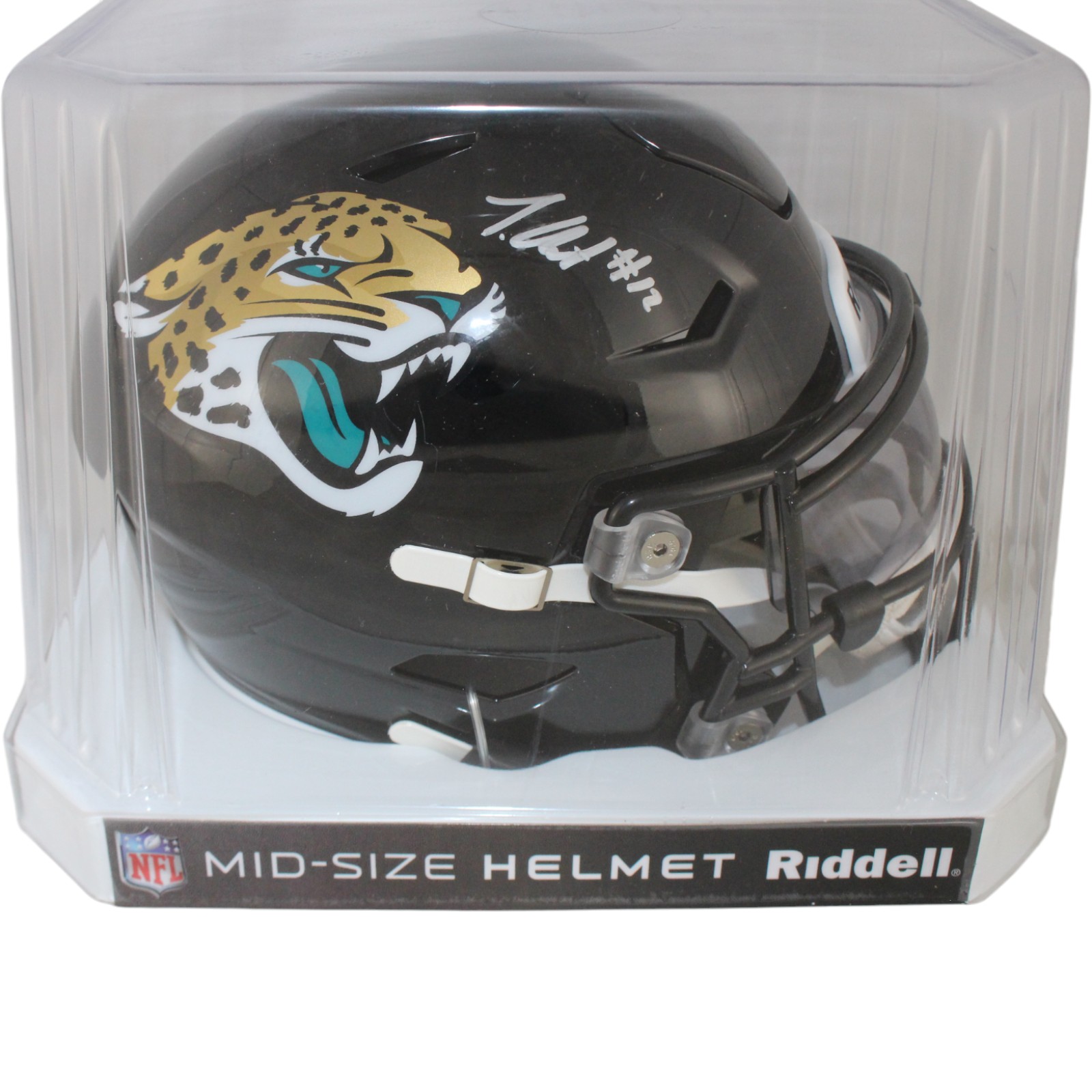Travis Hunter Signed Jacksonville Jaguars Mid-Size Midi Helmet Beckett W 53328 5 Travis Hunter Signed Jacksonville Jaguars Mid-Size Midi Helmet Beckett W 53328