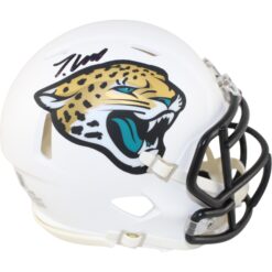 Travis Hunter Autographed Jacksonville Jaguars 24 Alt. Mini Helmet Beckett 51431