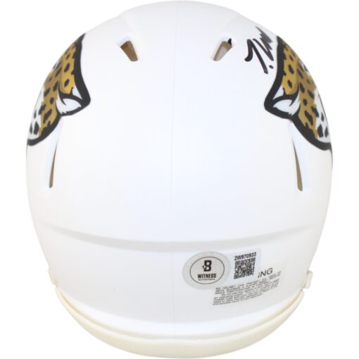 Travis Hunter Autographed Jacksonville Jaguars 24 Alt. Mini Helmet Beckett 51431