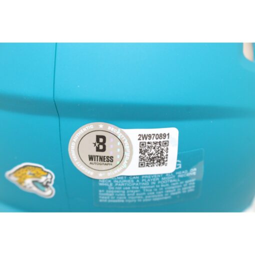 Travis Hunter Autographed Jacksonville Jaguars AMP Mini Helmet Beckett 51429