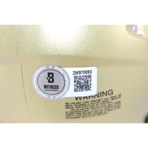 Travis Hunter Autographed Colorado Buffaloes Mini Helmet Beckett Witness 51422
