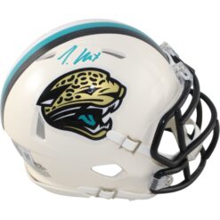 Travis Hunter Autographed Jacksonville Jaguars Retro Mini Helmet Beckett W 57926