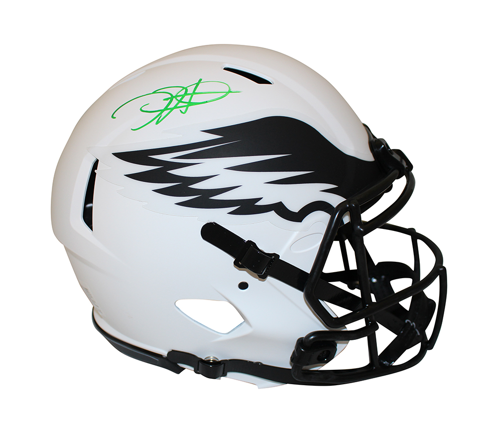 Jalen Hurts Signed Philadelphia Eagles Authentic Lunar Speed Helmet Beckett