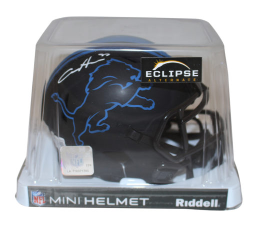Aidan Hutchinson Autographed Detroit Lions Eclipse Mini Helmet Beckett