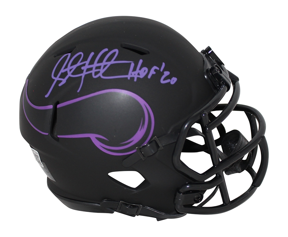 Steve Hutchinson Autographed Minnesota Vikings Eclipse Mini Helmet BAS