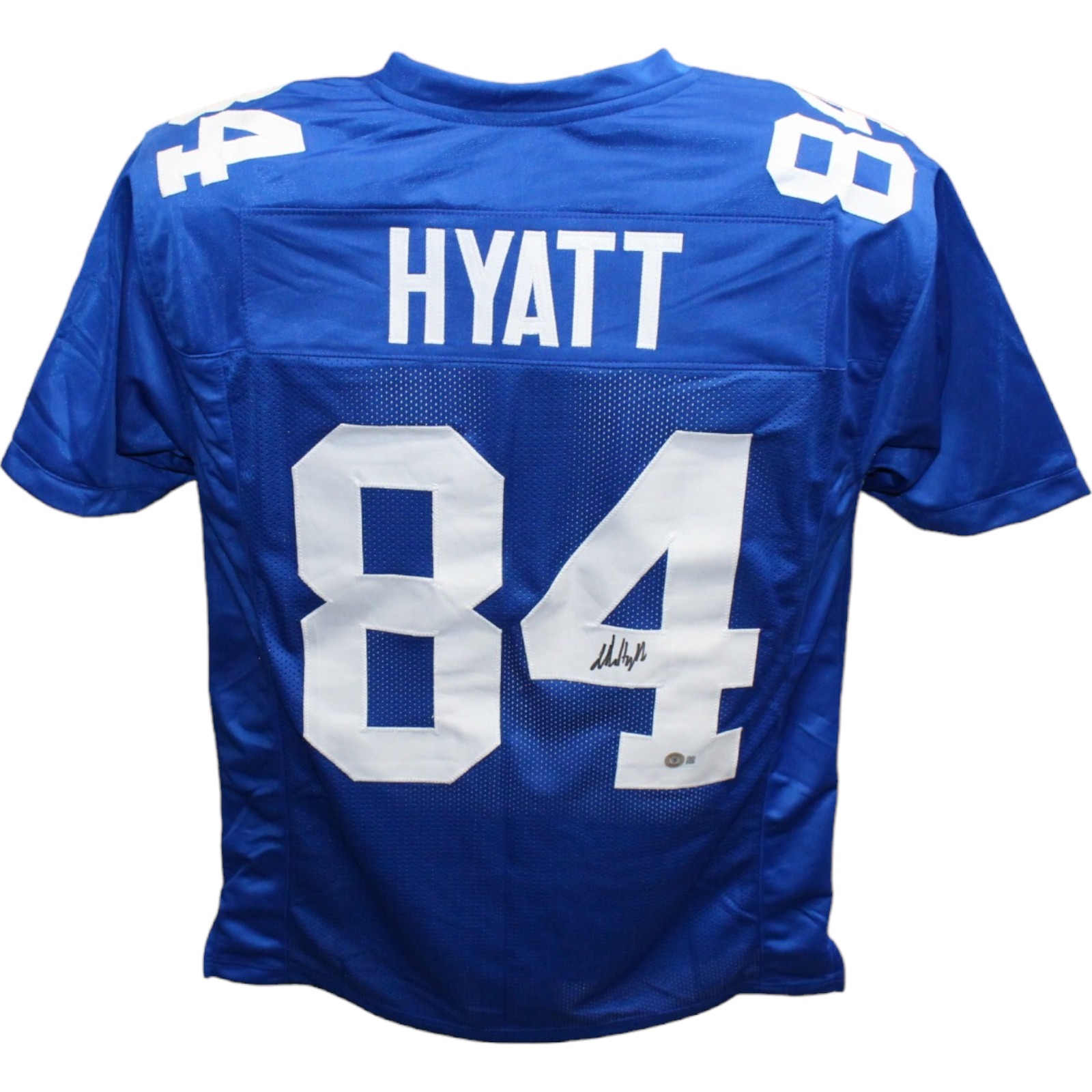 Jalin Hyatt Autographed/Signed Pro Style Blue Jersey Beckett