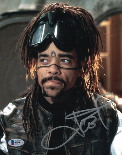 Ice T Autographed/Signed Johnny Mnemonic 8x10 Photo BAS 24320