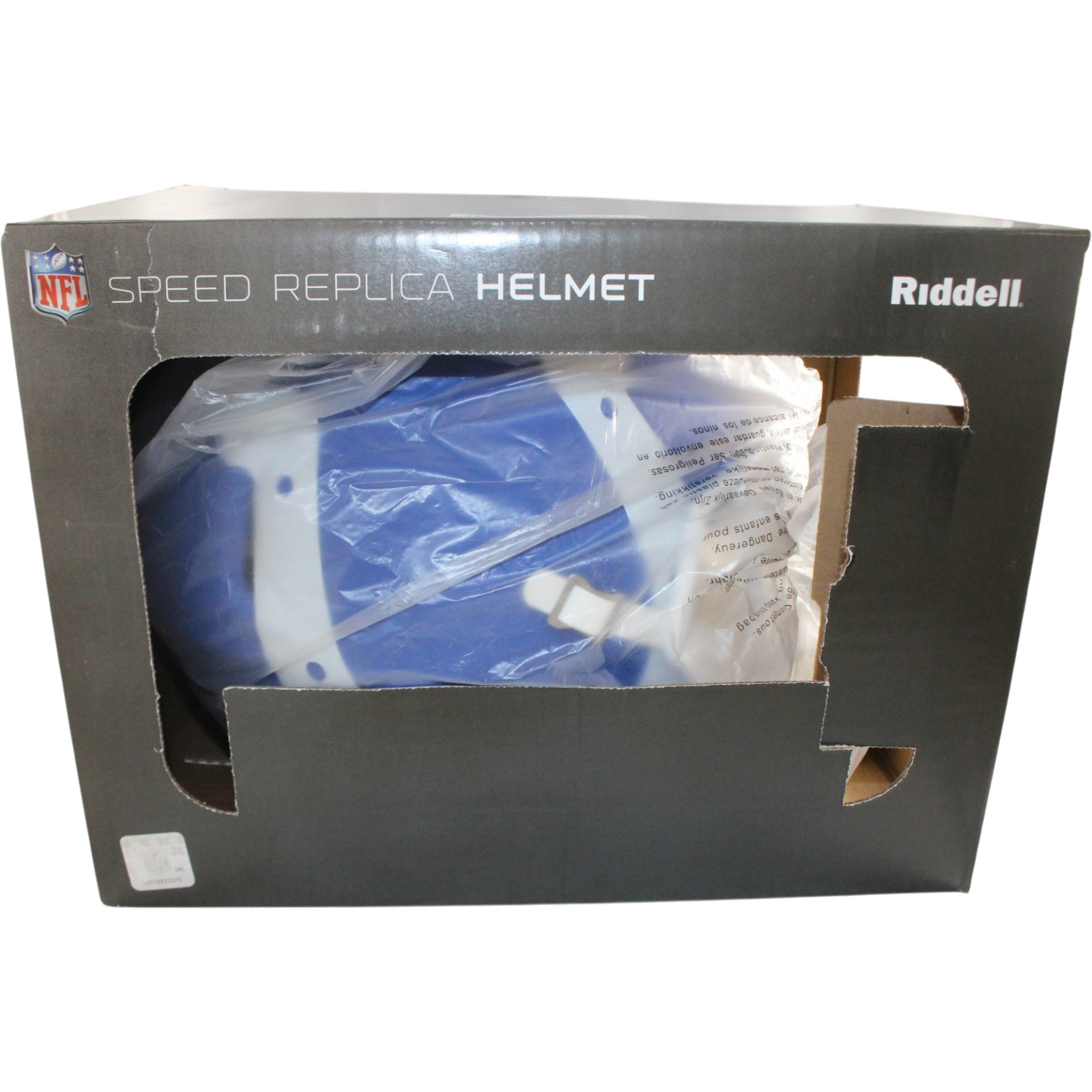 Indianapolis Colts Full Size Replica AMP Helmet Riddell New In Box 10362 6 Indianapolis Colts Full Size Replica AMP Helmet Riddell New In Box 10362