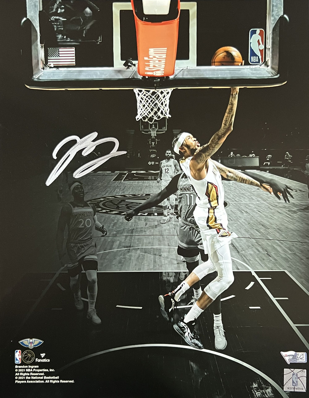 Brandon Ingram Autographed New Orleans Pelicans 11x14 Photo Fanatics