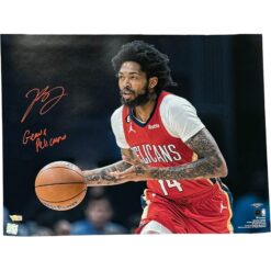 Brandon Ingram Autographed New Orleans Pelicans 16x20 Photo Geaux Fanatics 54394