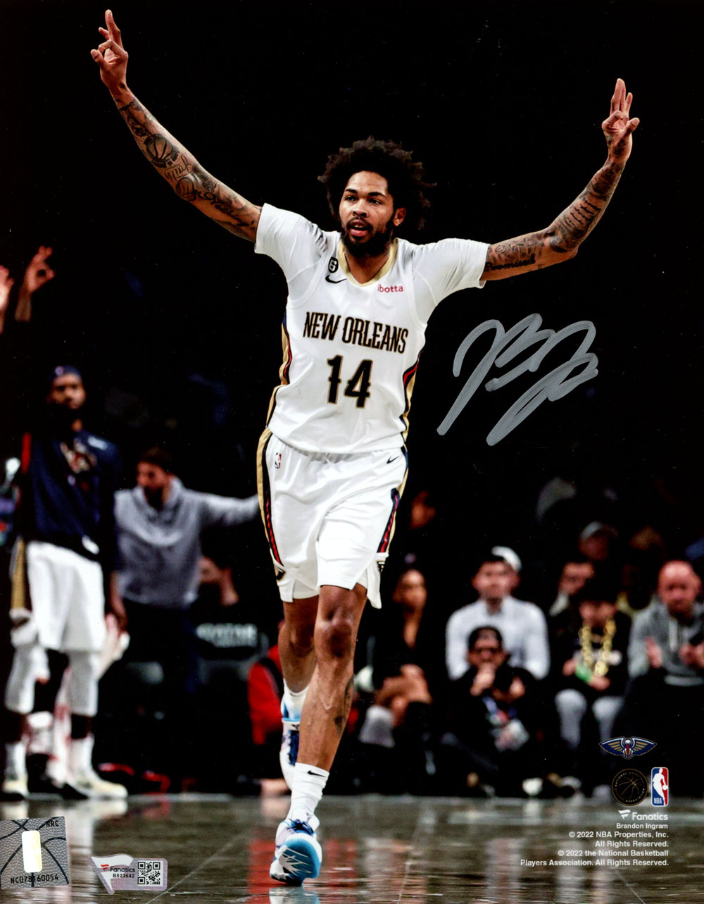 Brandon Ingram Autographed New Orleans Pelicans 8x10 Photo Fanatics