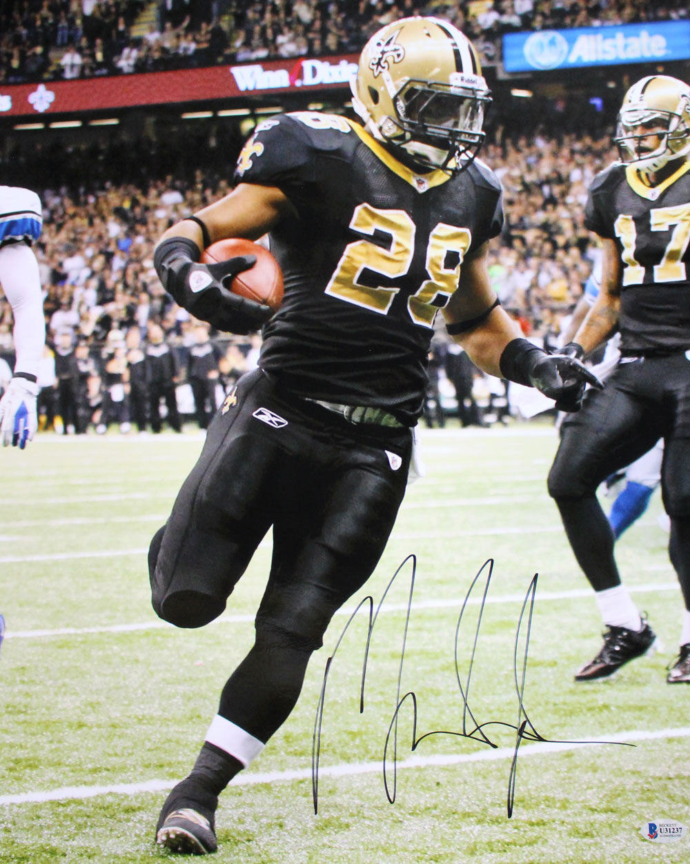 Mark Ingram Autographed/Signed New Orleans Saints 16x20 Photo BAS 29120