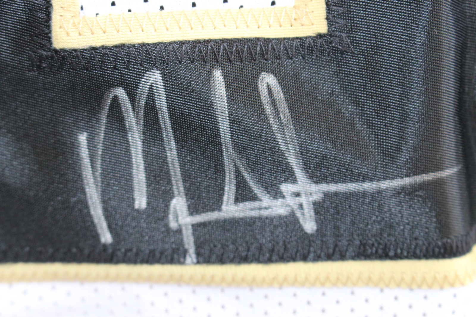 Mark Ingram II Autographed/Signed Pro Style Size XL White Jersey JSA 59370