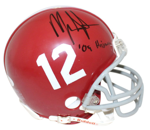 Mark Ingram Autographed Alabama Crimson Tide Mini Helmet Heisman JSA 24572